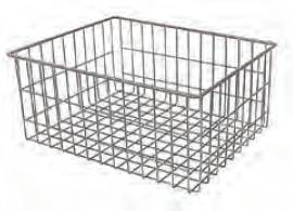 Корзина сетчатая, 190*400*400 (Металлик)