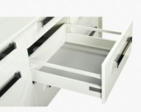 535Н Металлический ящик полного выдвижения КАЛИБРА с системой плавного закрывания,350 мм