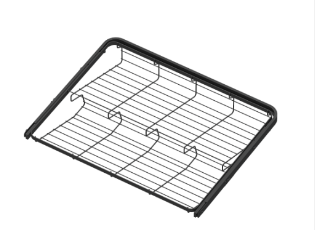 Аристо Выдвижная 2-х ярусная обувница L=550, черный GSA 0338/B/2 152 (снято)