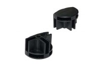 Крестовина для 3 стекол 5мм пластик., черный (стоп-лист)