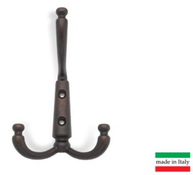 BRD K350AC.6 Крючок DOLCE LF 3-х рожковый старинная медь (заказ)