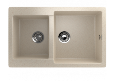 Мойка ULGRAN U-505-331 прямоугольная 2 чаши  белая