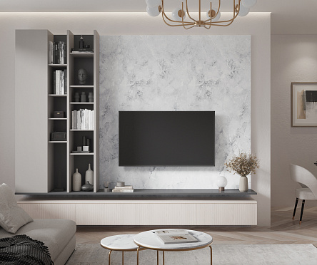 16мм ЛДСП 2750*1830 УД 3 группа - Дымчато-Серый (фантом) PE (шагрень)