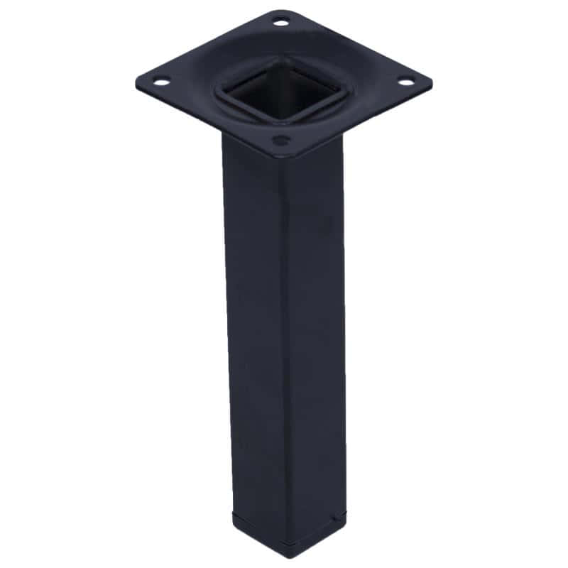 Опоры нерегулируемые квадратные 25*25 h 400 черная SALE