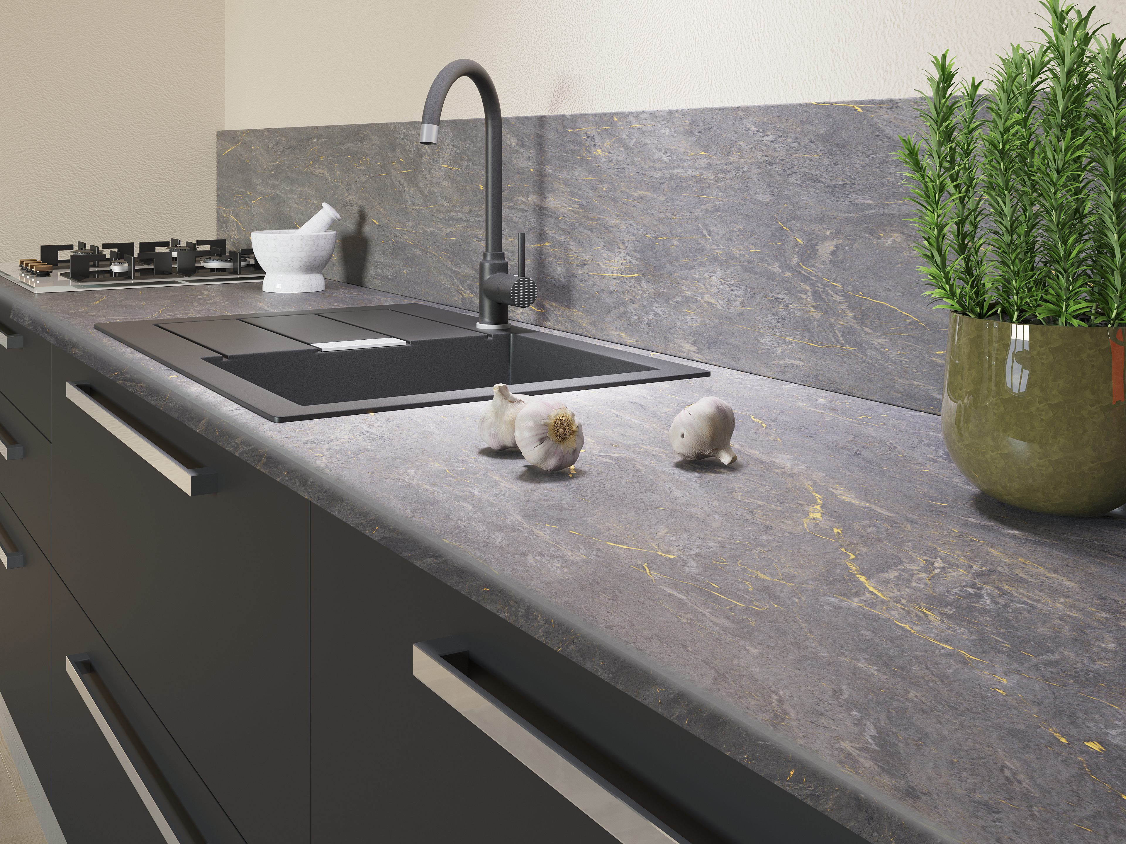 Столешница КЕДР МК 3000*600*38мм 1 группа - Аурум 3126/Q (снят)