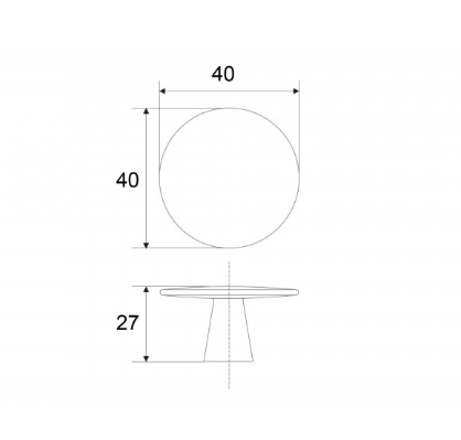 BRD RC035BSN.4 ручка кнопка TOBBY атласный сатиновый никель SALE