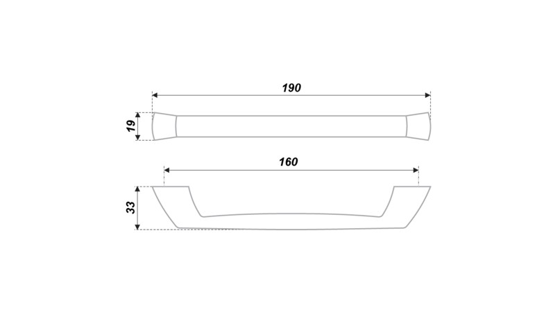 BRD RS188CP.4 ручка-скоба 160мм LUI хром полированный (снято) SALE
