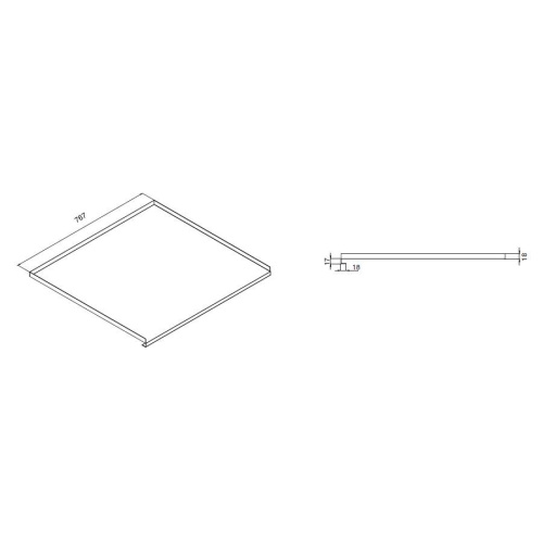 Поддон A база 800  (560*766) Поконар алюминий