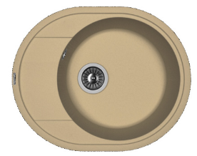 Мойка FLORENTINA Родос 580*470*200  коричневый (стоп-лист)