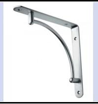 Кронштейн для полок, хром, сталь (вогнутый) SALE