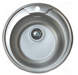 Мойка 60-490мм, 0,6мм, Матовая, круглая