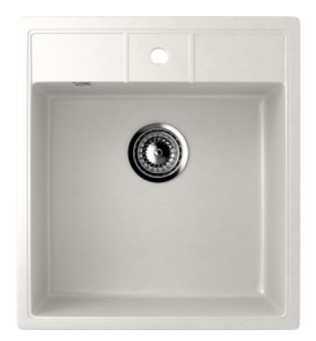 Мойка ULGRAN U-406-341 квадратная  молочный