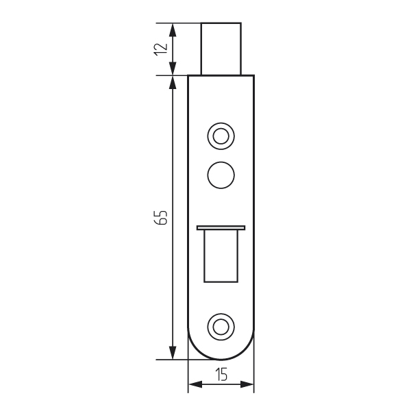 шпингалет мебельный  цинк