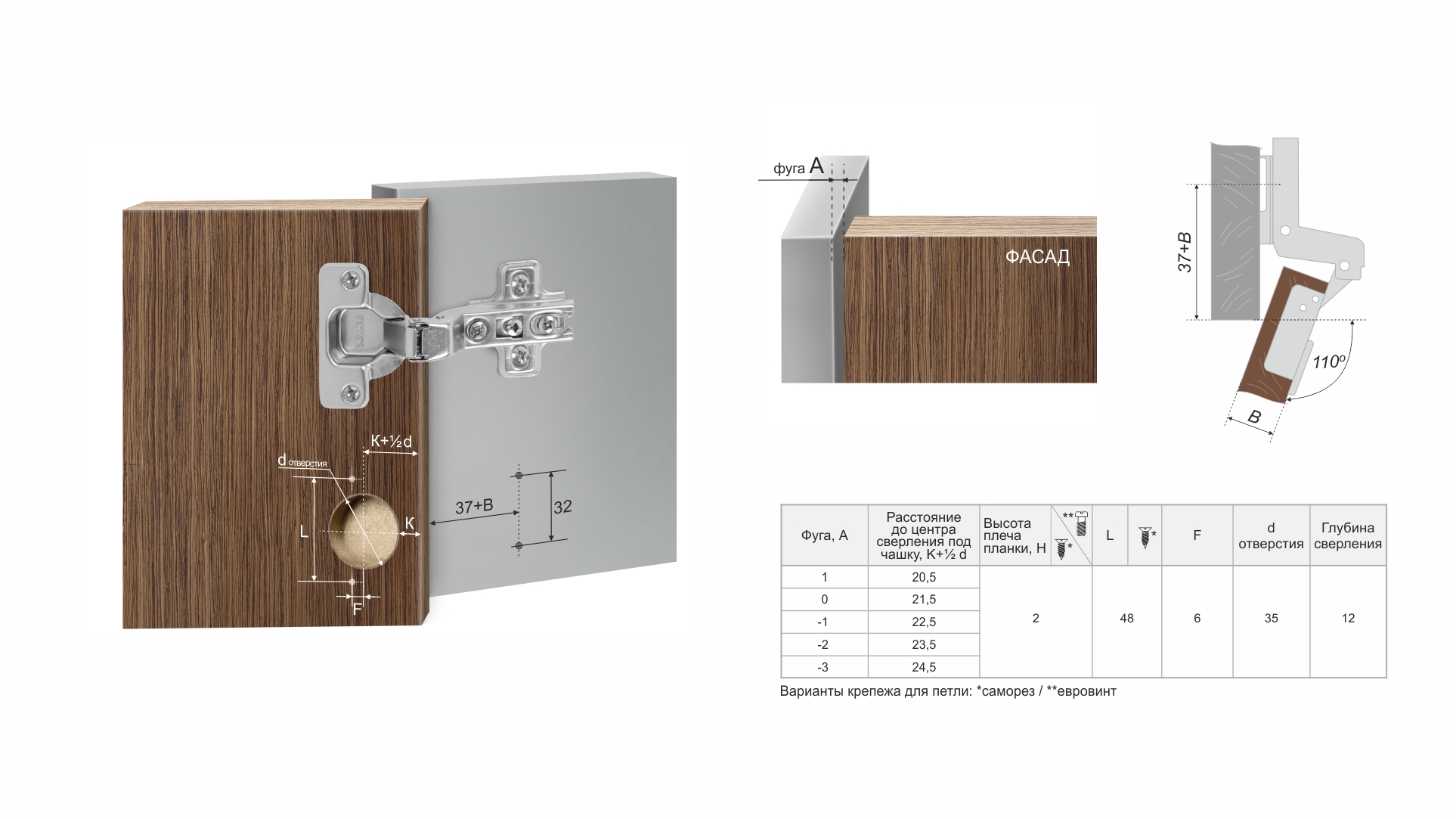 BRD H691C02/0112 Петля вкладная без пружины