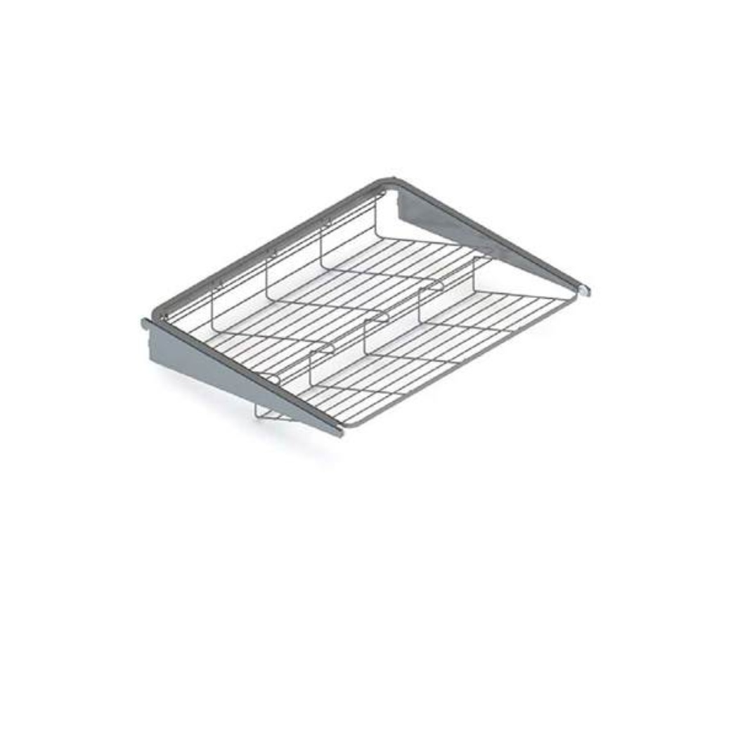 Аристо Выдвижная 2-х ярусная обувница L=550 металлик GSA 0338 SALE