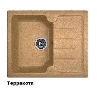 Мойка Dr. Gans Лора 620 прямоугольная с крылом терракота (заказ)