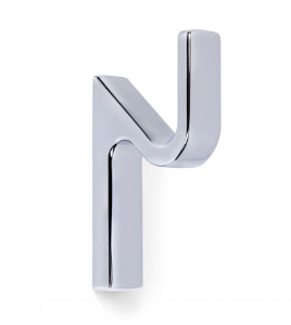 BRD K107CP.13 Крючок ZIGZAG однорожковый Хром полированный (заказ)