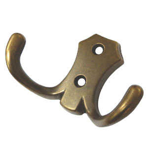 BRD K203AB.2 Крючок 2-х рожковый бронза (заказ)