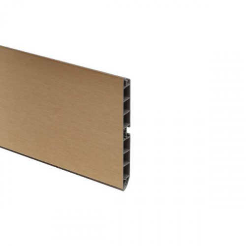 A20 Цоколь ПВХ H.100, L=4000, золото шлифованное (заказ)