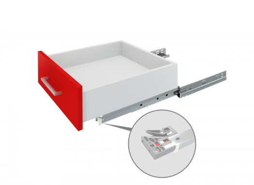 BRD DB8881/Zn направляющие скрытого монтажа B-slide 500 (надвижной) (снято)