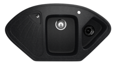 Мойка ULGRAN U-501-308 трапеция  черный