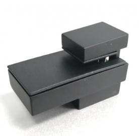 Полкодержатель квадратный малый черный (до 16 мм)