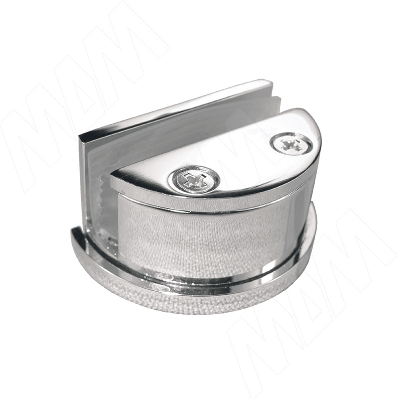 Компл. петель для стекл. двери, хром