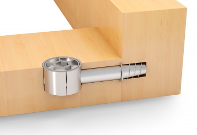 BRD Стяжка B-fix ST10/01/5/Zn/01, для панелей от 18мм, эксц. 25х15, дюбель одинарный,футорка (снято)