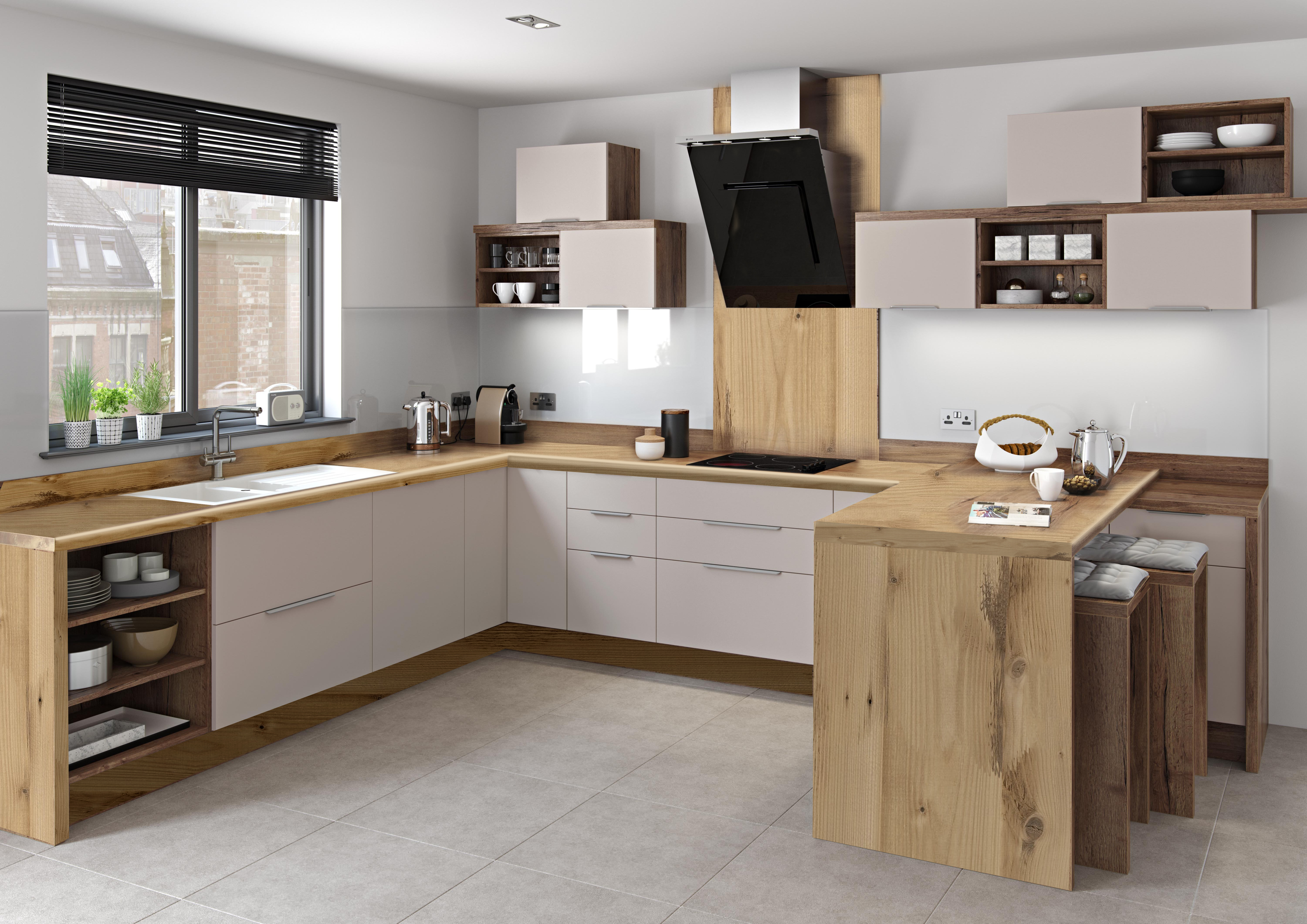 Столешница КЕДР МК 3000*600*38мм 1 группа - Виллаж 2097/FL (заказ)