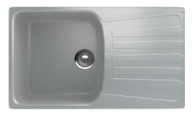 Мойка ULGRAN U-203-310 прямоугольная универсальная серый