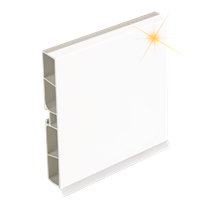 угол 135 H100 белый глянец KORNER