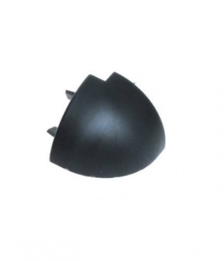 Уголок 90 внешний для мини бортика, цвет черный