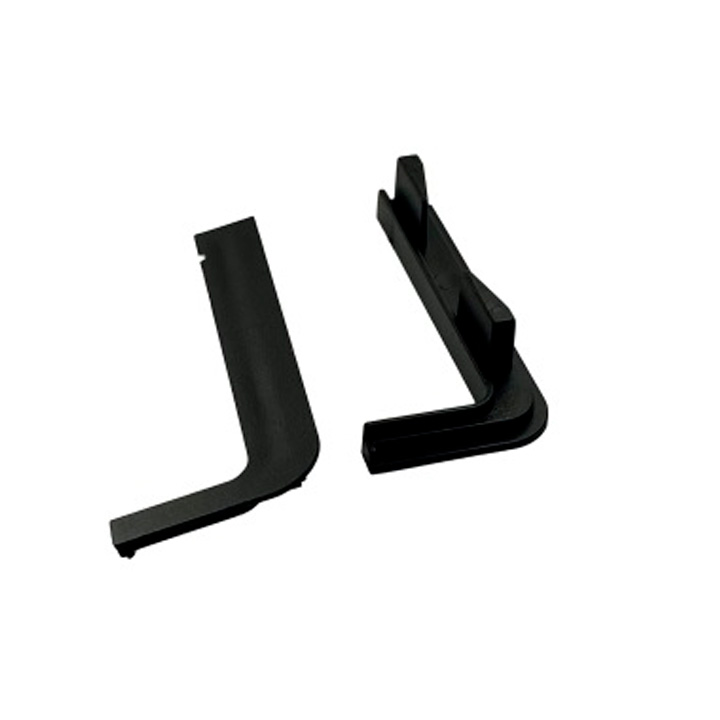 Фурнитекс G-line CN заглушка "L" ОТКРЫТАЯ, черный, 2шт