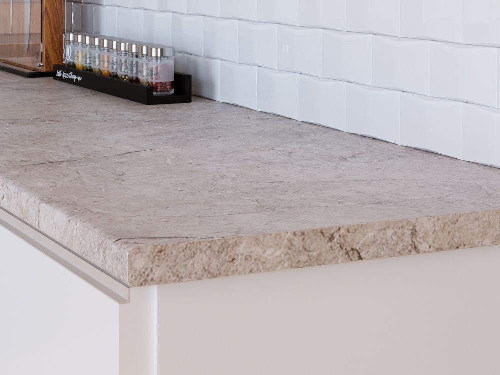 Столешница КЕДР МК 3000*600*38мм 1 группа - Мрамор серый 3031/Q (заказная)