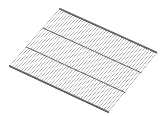 Аристо Полка проволочная, серия 540, L=607 МЕТАЛЛИК GSA0289-607