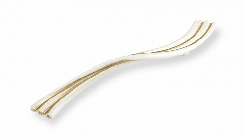 ВЛ FS-181 ручка скоба 96мм золото прованс/1013 жемчужно-белый матовый SALE