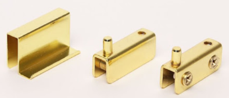 Стеклопетля ручка на 2 двери золото SALE