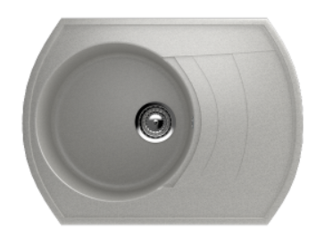 Мойка ULGRAN U-206-310 овал универсальная серый