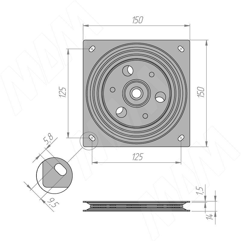 Механизм поворотный SM150 SALE