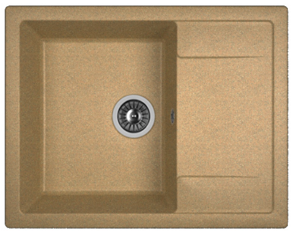 Мойка Dr. Gans Техно 650 прямоугольная с крылом терракота