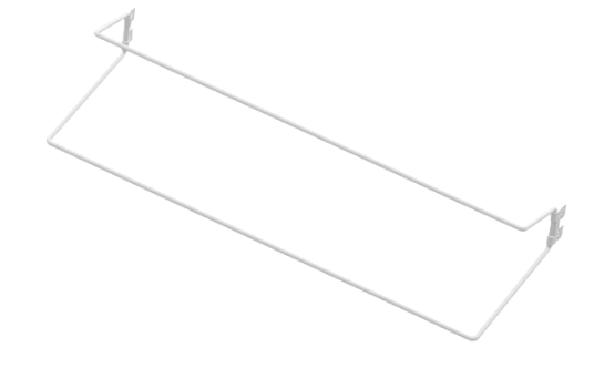Аристо Полка для обуви одноярусная L=607 мм БЕЛАЯ GSA 0304/W SALE