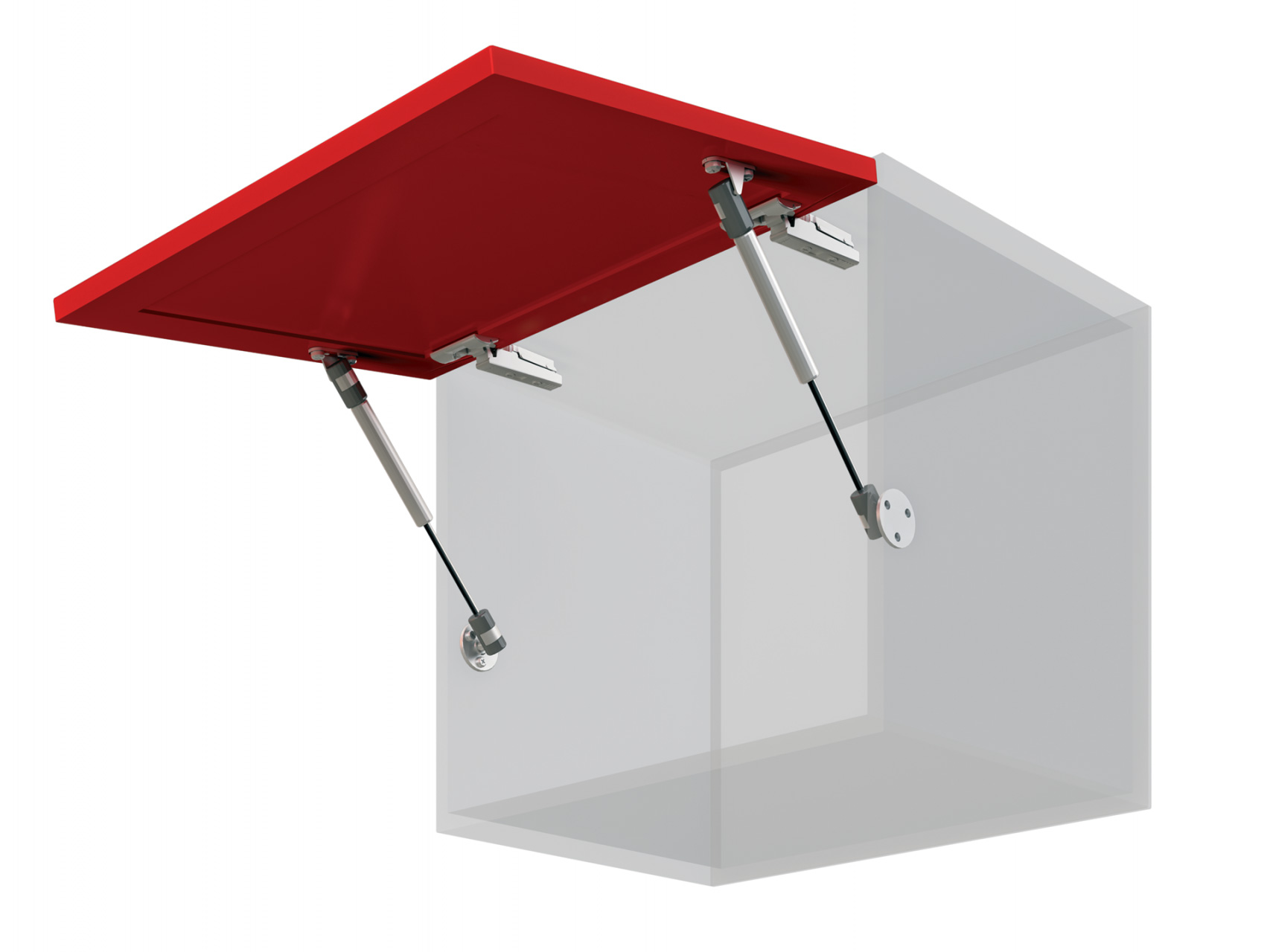 BRD GL 105GR/80/1 газовые лифты на открытие вверх