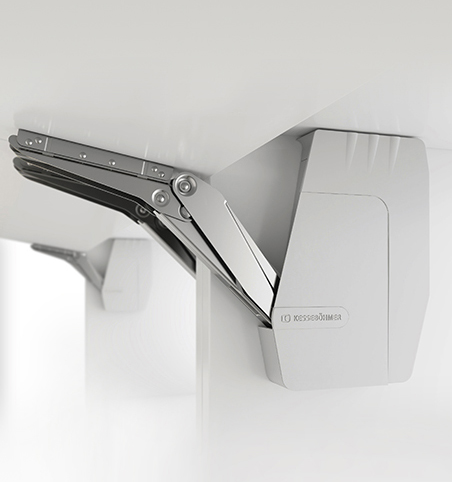 Комплект подъемник FREEflap forte, серии E, с крышкой серой