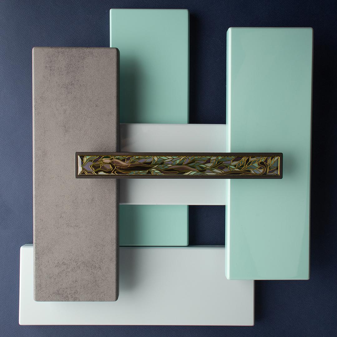 KR KA1-192JG22-N ручка-скоба 192 мм черный лакрованный никель SALE