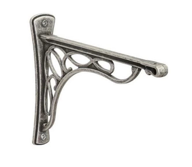 Менсолодержатель "Merletto", отделка серебро античное, малый (заказ)