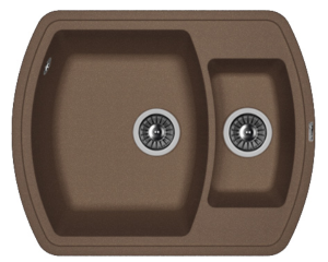 Мойка FLORENTINA Нире 630*510*217  антрацит (стоп-лист)