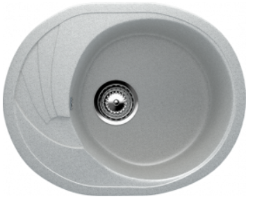 Мойка ULGRAN U-403-310 с малым крылом универсальная серый