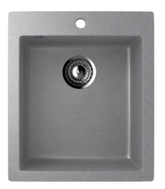 Мойка ULGRAN U-404-342 квадратная графитовый