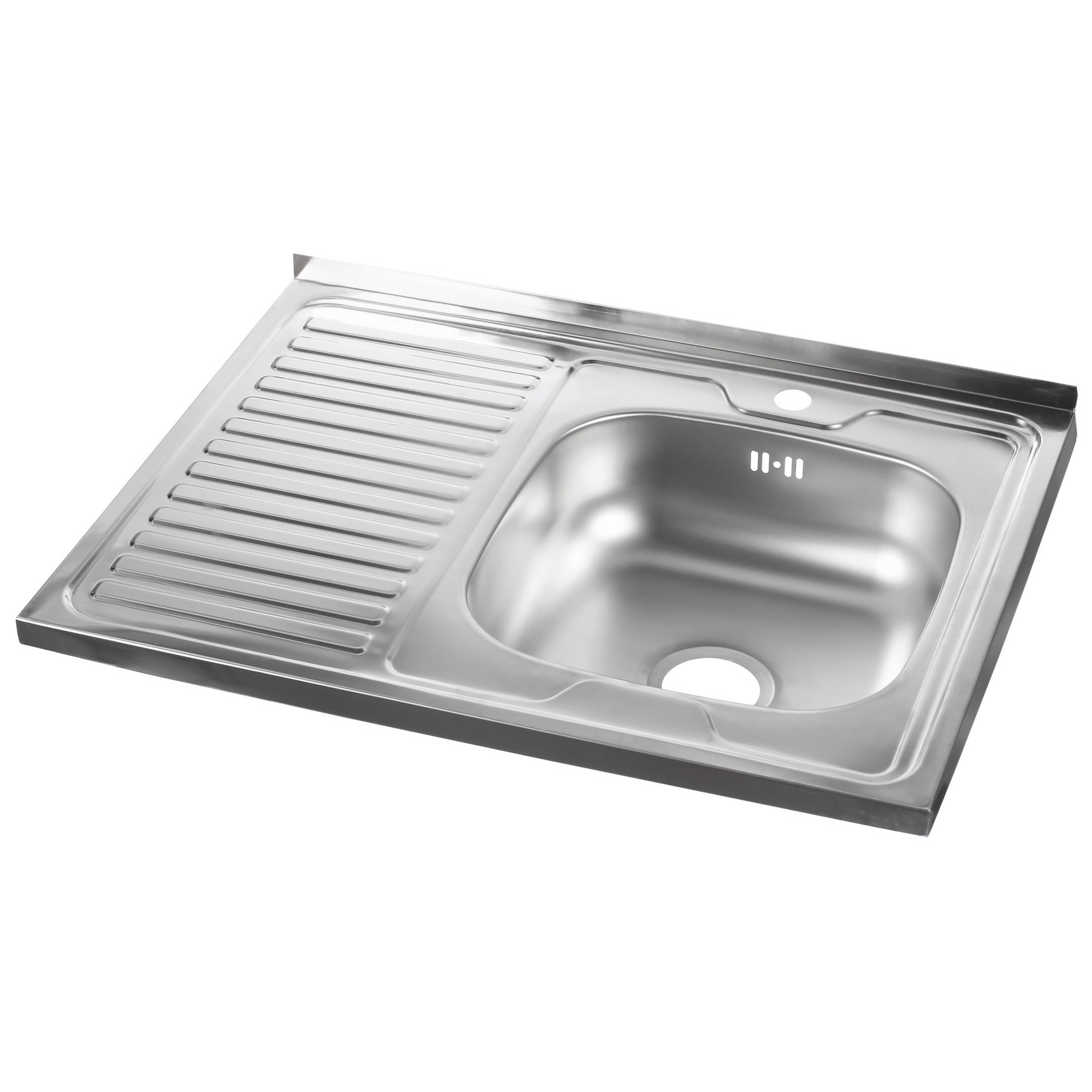 Мойка накладная 0.6 мм /160мм на  500*600 мм глянц