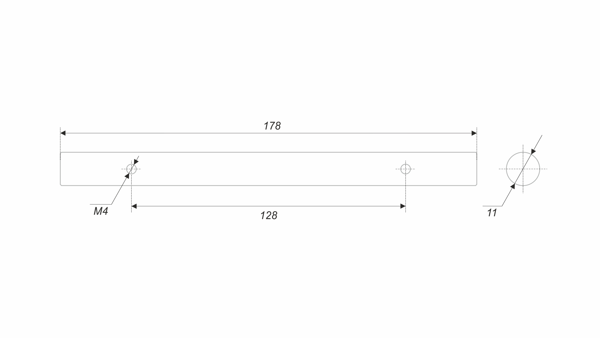 BRD PR002MBSG.1/128 ручка-скоба пруток 128 мм ROMB матовое браш/ сатиновое золото